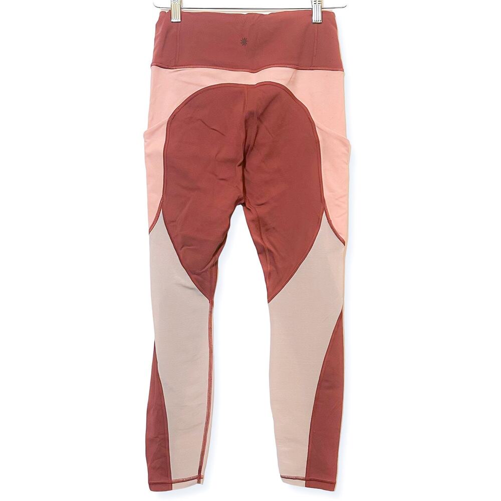 ATHLETA Colorblock All In 7/8 Pocket Tight in Berry Pink Sz. S - Picture 3 of 7